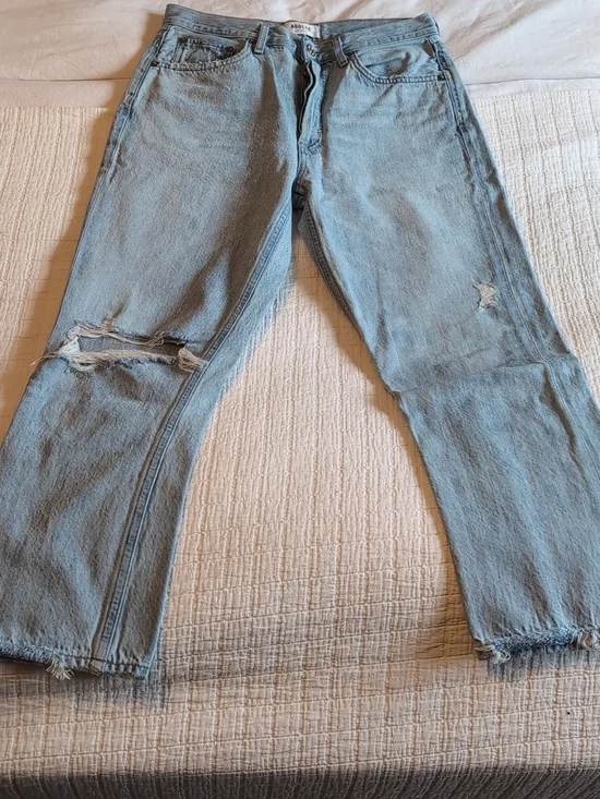 Agolde Riley High Rise Crop SZ28 - Picture 3 of 8